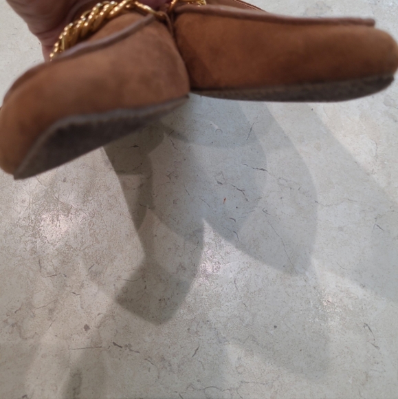 Esprit Binnie Loafer Flat Women's SZ 10 gold chain detail work casual comfort - Picture 7 of 11